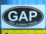 GAP Oval Sticker